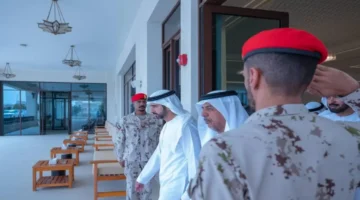 حمدان بن محمد يعزي أسرة الشهيد سعيد البلوشي